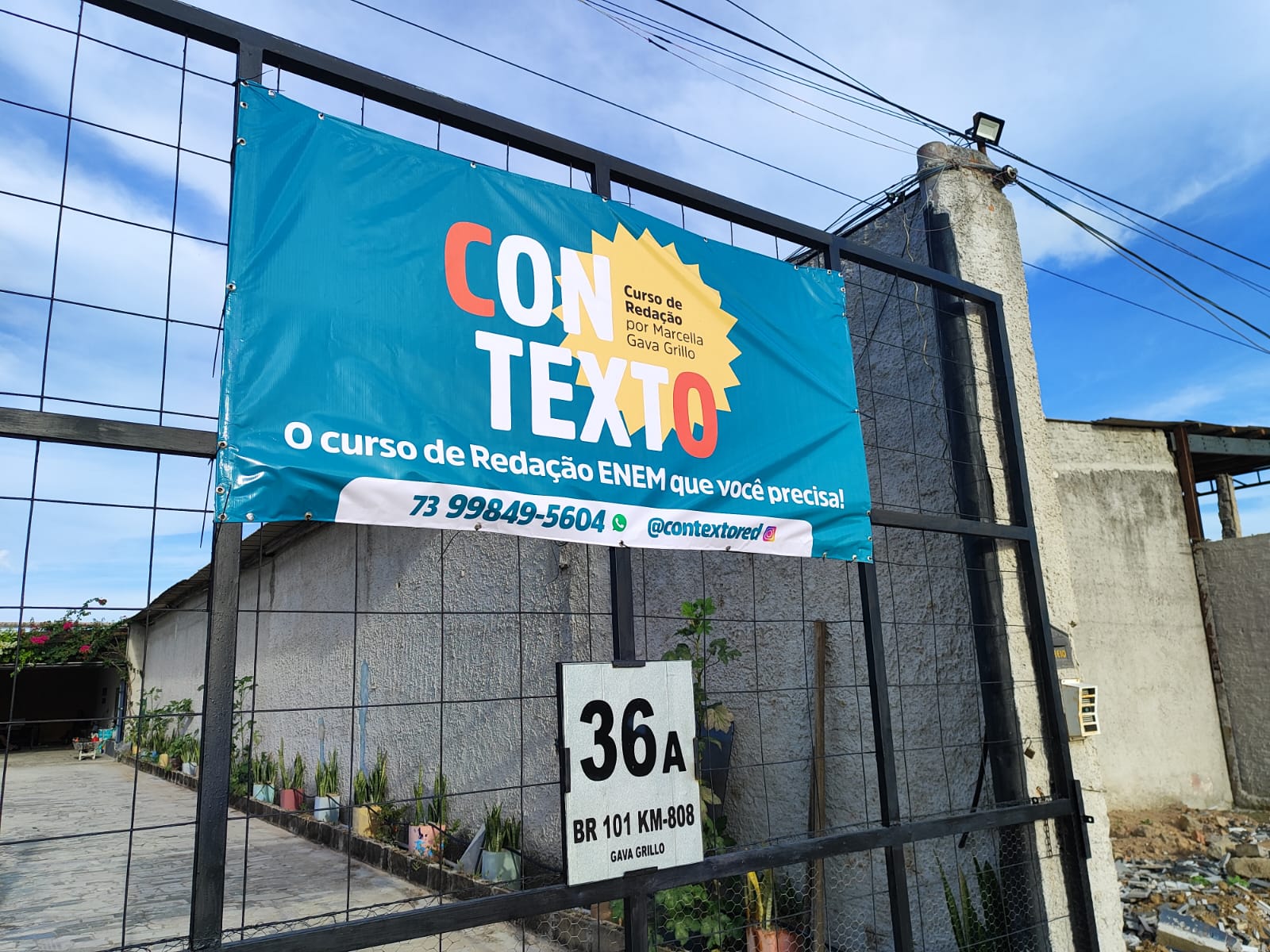 Entrada da escola